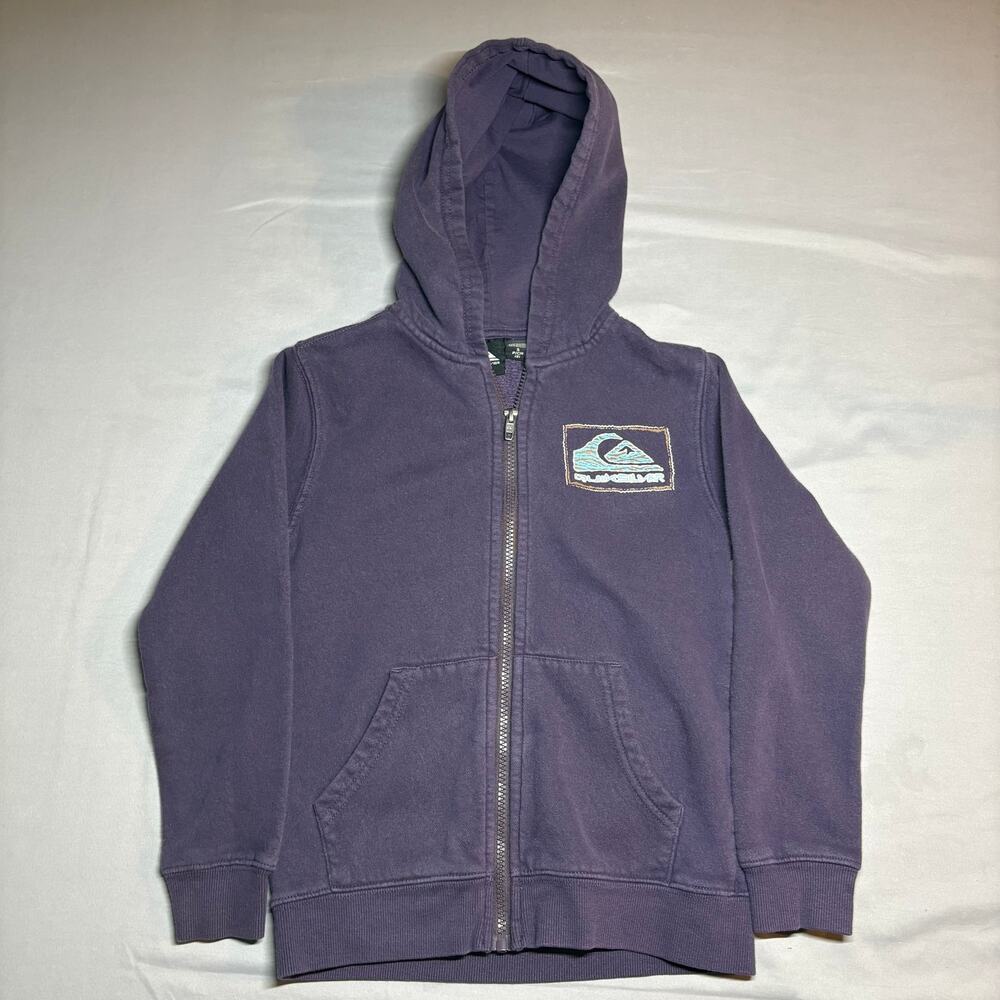 vintage quicksilver purple full zip hoodie